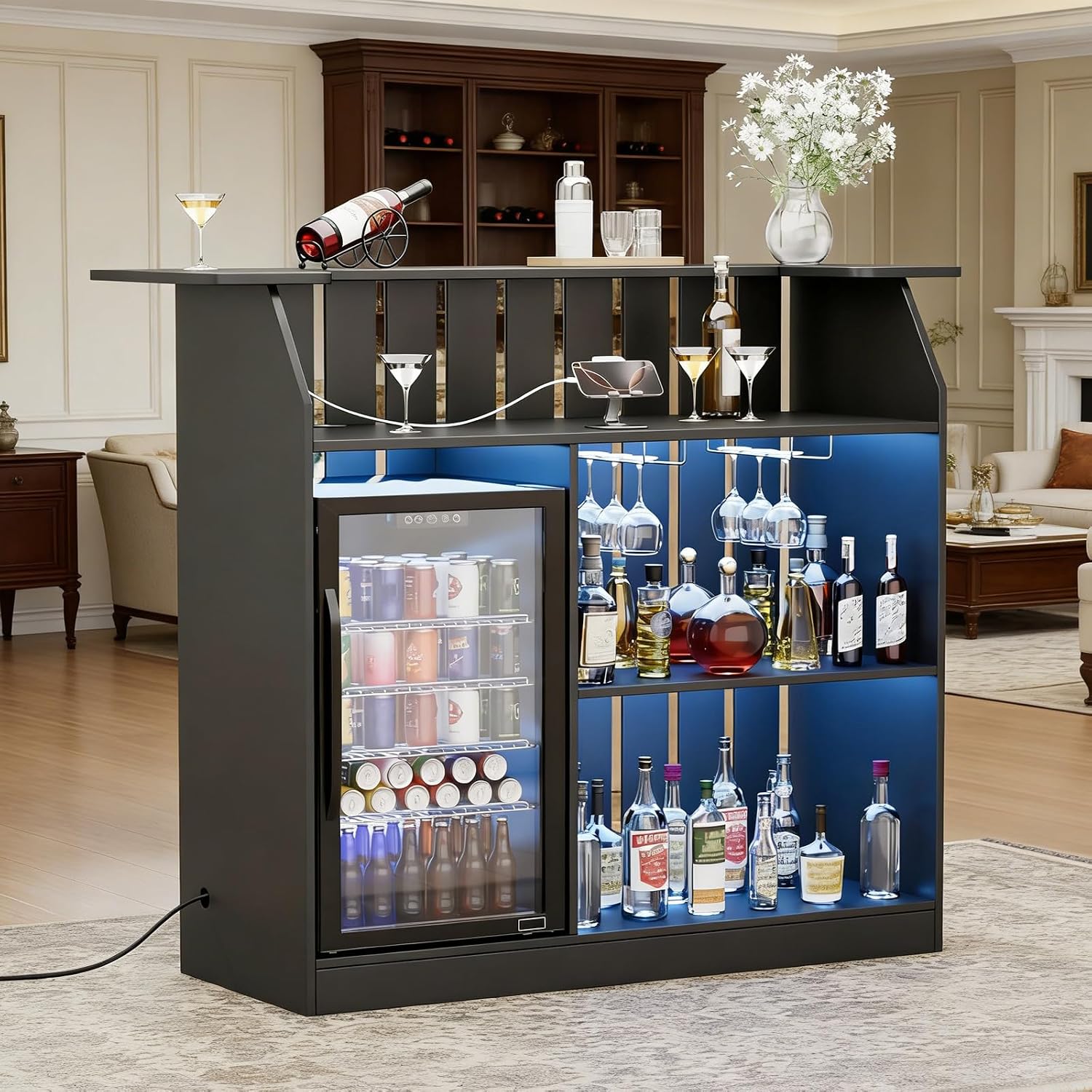 Home Bar And Fridge - Table de bar en forme de