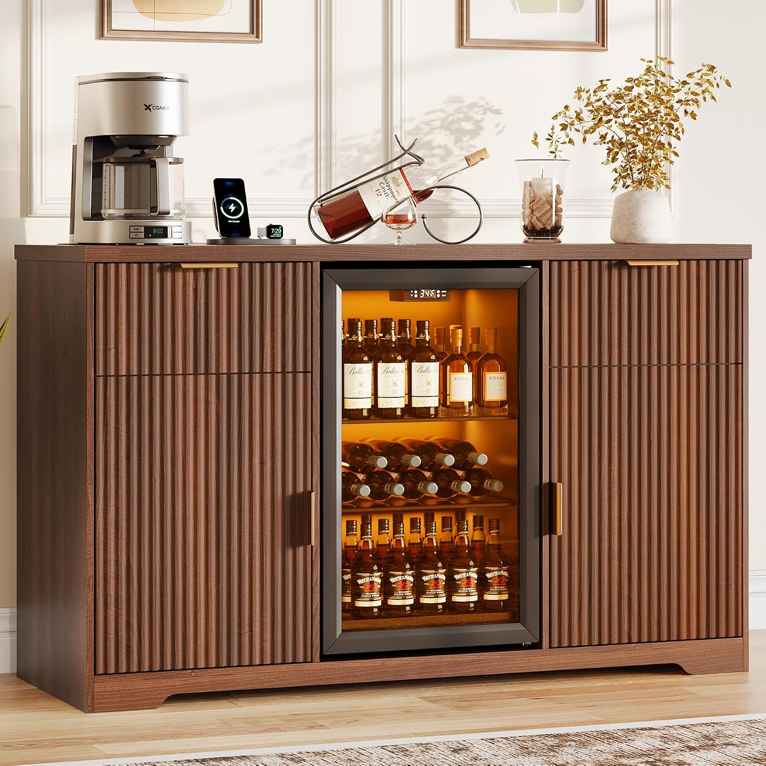 Home Bar And Fridge - Meuble bar à café de 55