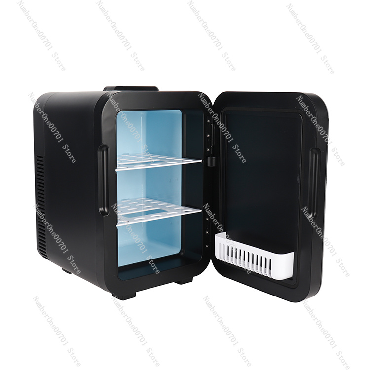 Home Bar And Fridge - Mini-réfrigérateur portable 10L noir avec poignée