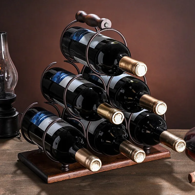 Home Bar Setup - Bouteille de vin rouge T1 créative,