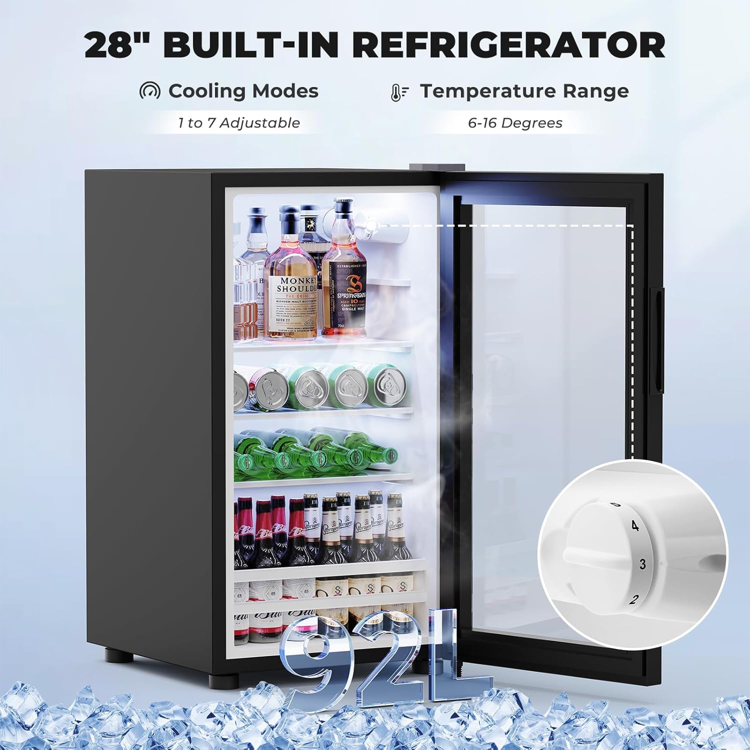 Meuble bar à café cannelé avec - Home Bar And Fridge avis et prix