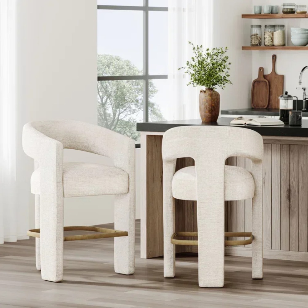 Tabouret de comptoir en velour - Home Bar Stools avis et prix